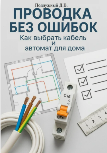 [Дмитрий Подлужный] Проводка без ошибок. Как выбрать кабель и автомат для дома (2025)