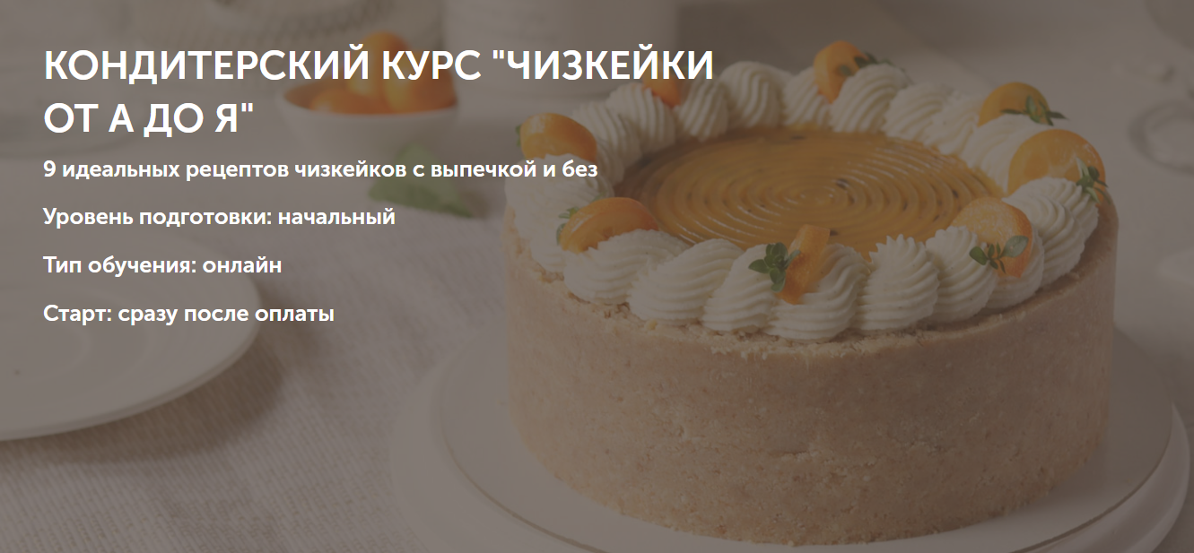 [Ольга Шлычкова] Кондитерский курс «Чизкейки от А до Я» (2025)