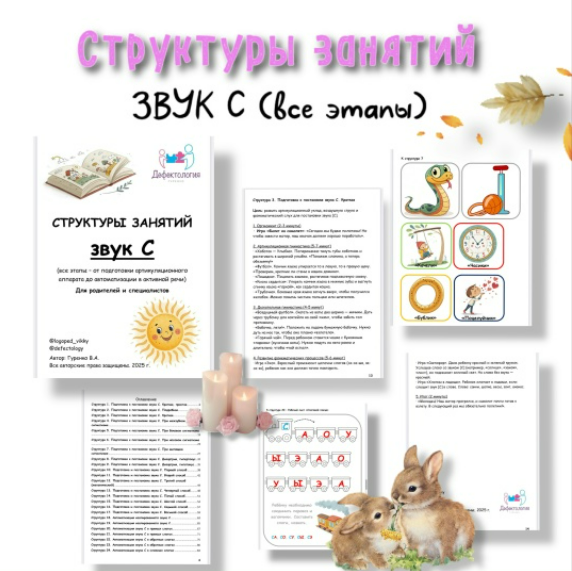 [Виктория Гуренко] [Defectology] Структуры занятий. Звук С (2025)